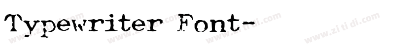 Typewriter Font字体转换